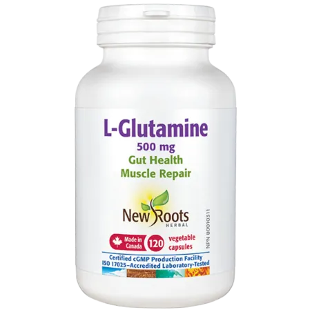 New Roots L-Glutamine 500 mg 120 Capsules | Unbeatable Prices, Daily Deals | VITASHOP