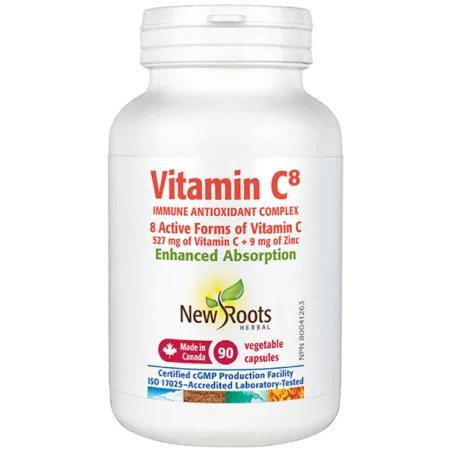 New Roots Vitamin C8 90 Capsules | 每天不同折扣, 全网最低价格 | 种类齐全的保健品店铺 VITASHOP, 只有你想不到, 没有你买不到 !