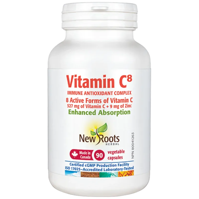 New Roots Vitamin C8 90 Capsules | Unbeatable Prices, Daily Deals | VITASHOP