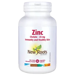 New Roots Zinc Chelate 25 mg 90 Capsules | Unbeatable Prices, Daily Deals | VITASHOP