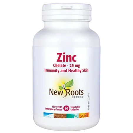 New Roots Zinc Chelate 25 mg 90 Capsules | 每天不同折扣, 全网最低价格 | 种类齐全的保健品店铺 VITASHOP, 只有你想不到, 没有你买不到 !