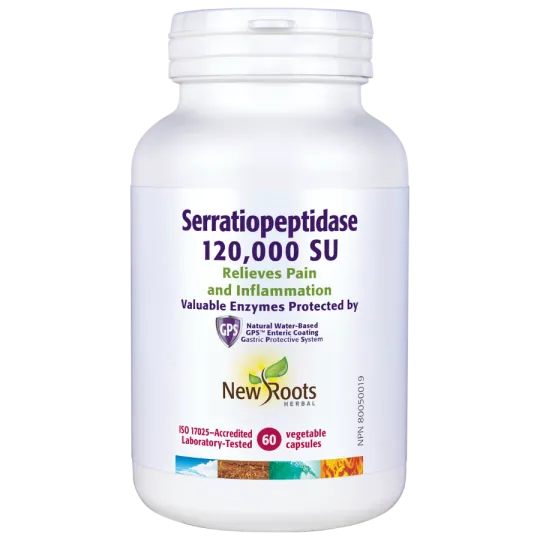New Roots Serratiopeptidase 120,000 SU 60 Capsules | 每天不同折扣, 全网最低价格 | 种类齐全的保健品店铺 VITASHOP, 只有你想不到, 没有你买不到 !