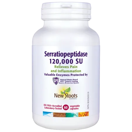 New Roots Serratiopeptidase 120,000 SU 60 Capsules | Unbeatable Prices, Daily Deals | VITASHOP