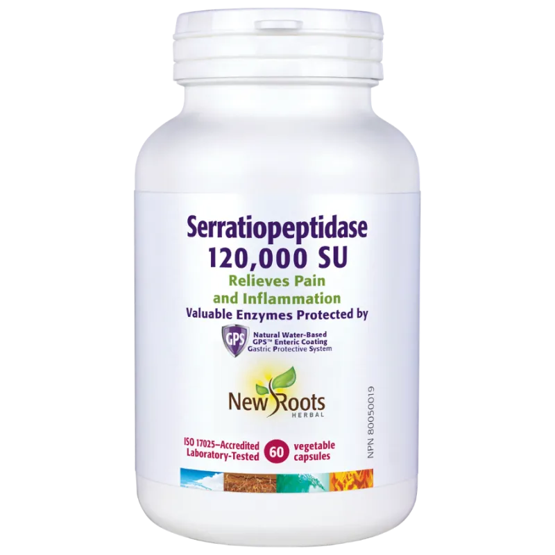 New Roots Serratiopeptidase 120,000 SU 60 Capsules | 每天不同折扣, 全网最低价格 | 种类齐全的保健品店铺 VITASHOP, 只有你想不到, 没有你买不到 !