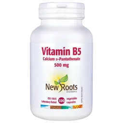 Vitamin B5 Calcium D ‑ Pantothenate 500 mg 100 Capsules | Safest & Easiest Shopping Vitamins Online | VITASHOP