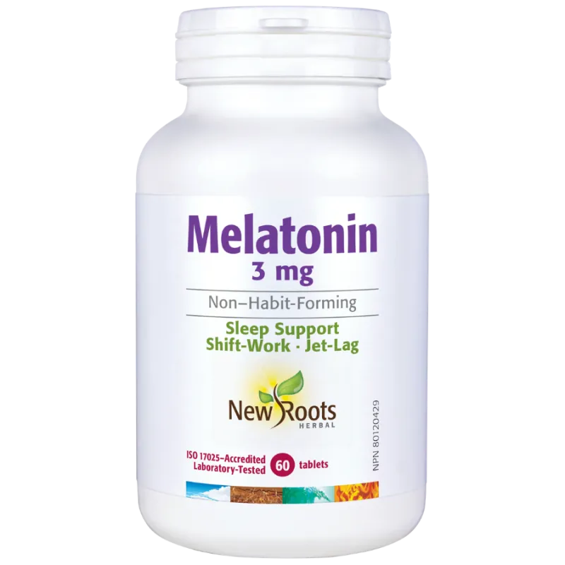 New Roots Melatonin 3 mg Sleep Support 60 Tablets | 每天不同折扣, 全网最低价格 | 种类齐全的保健品店铺 VITASHOP, 只有你想不到, 没有你买不到 !