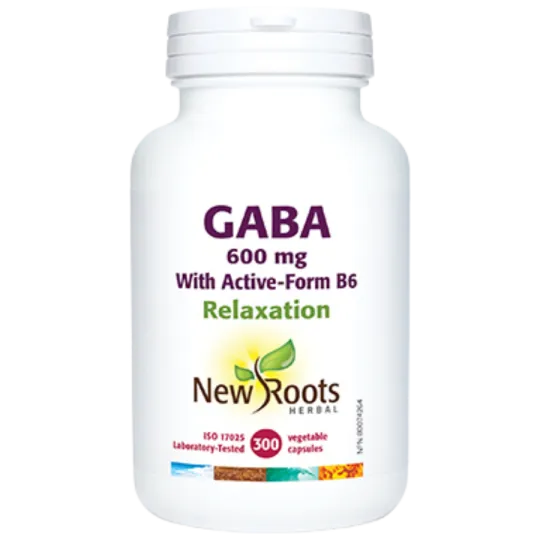 New Roots GABA 600 mg With Activated B6 300 Capsules | Unbeatable Prices, Daily Deals | VITASHOP