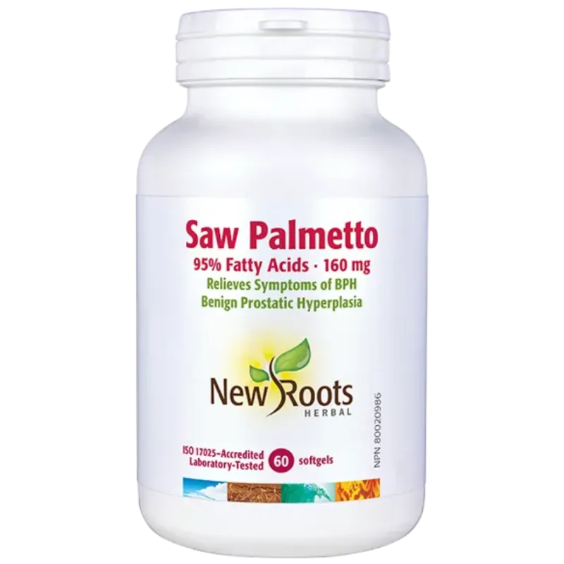 New Roots Saw Palmetto 160 mg 60 Softgels | 每天不同折扣, 全网最低价格 | 种类齐全的保健品店铺 VITASHOP, 只有你想不到, 没有你买不到 !