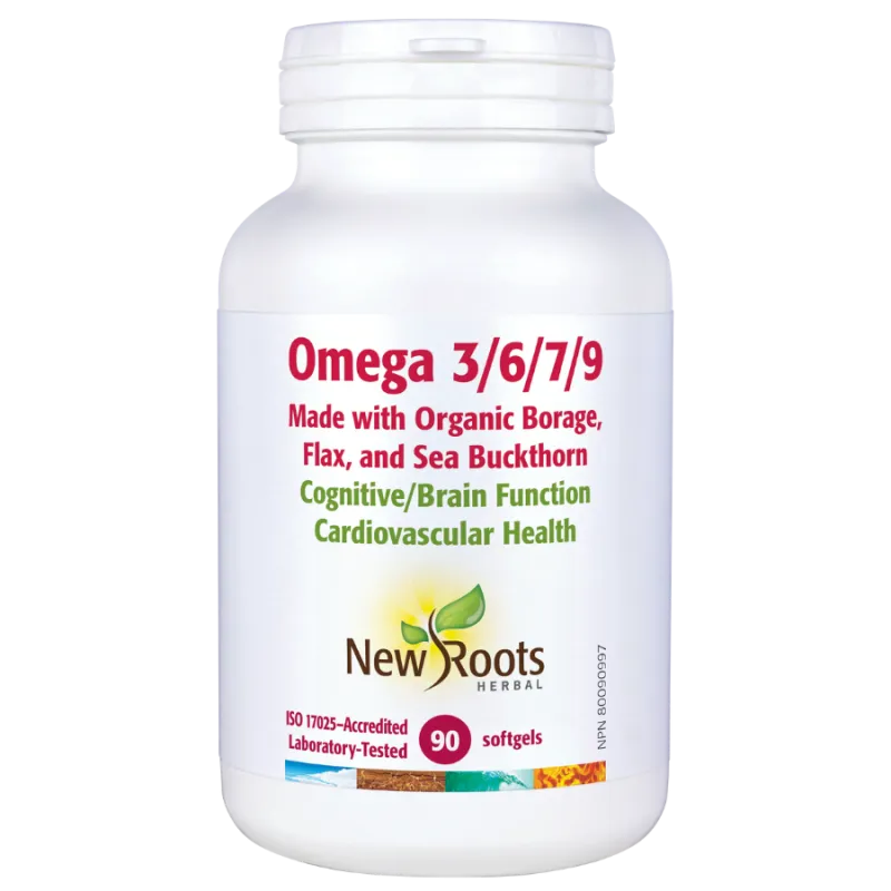 New Roots Omega 3/6/7/9 90 Softgels | 每天不同折扣, 全网最低价格 | 种类齐全的保健品店铺 VITASHOP, 只有你想不到, 没有你买不到 !