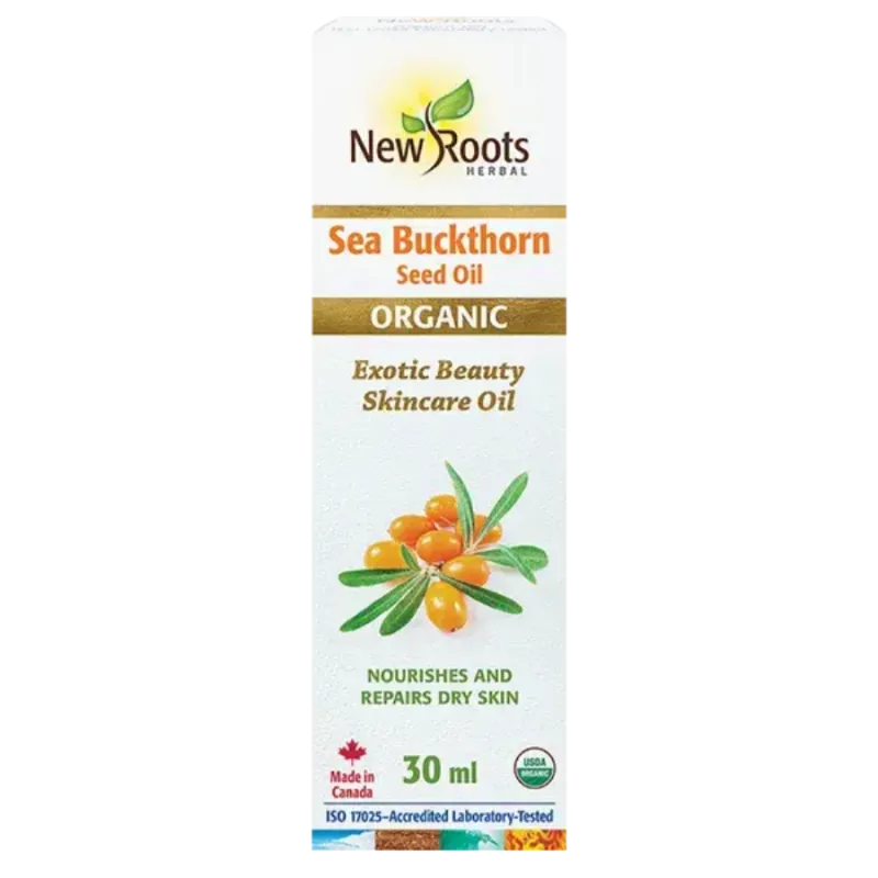 New Roots Seabuckthorn Seed Oil Certified Organic 30 ml | 每天不同折扣, 全网最低价格 | 种类齐全的保健品店铺 VITASHOP, 只有你想不到, 没有你买不到 !