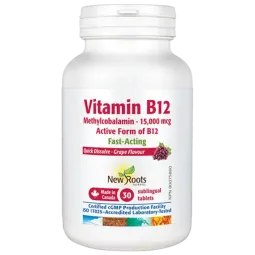 New Roots Vitamin B12 Methylcobalamin 15,000 mcg 30 sublingual Tablets | 每天不同折扣, 全网最低价格 | 种类齐全的保健品店铺 VITASHOP, 只有你想不到, 没有你买不到 !