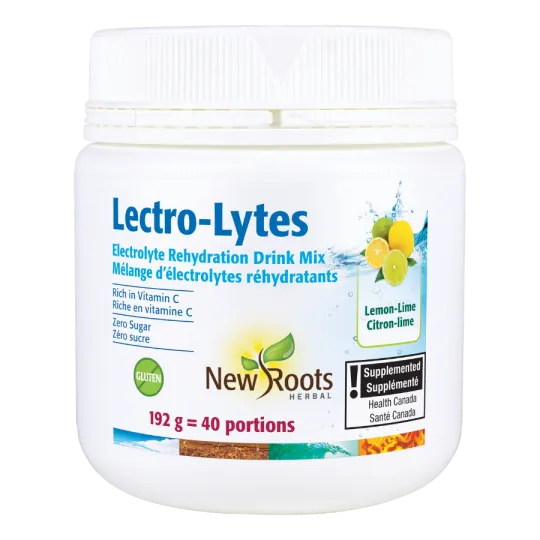 New Roots 뉴 루츠 Lectro-Lytes 레몬 ‑ 라임 전해질 수분 보충 드링크 믹스 192g | 매일 업데이트되는 특가 상품 | VITASHOP