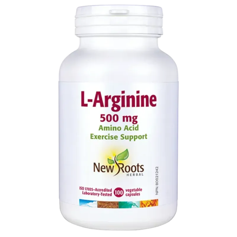New Roots 뉴 루츠 L-아르기닌 500mg 아미노산 100캡슐 | 매일 업데이트되는 특가 상품 | VITASHOP