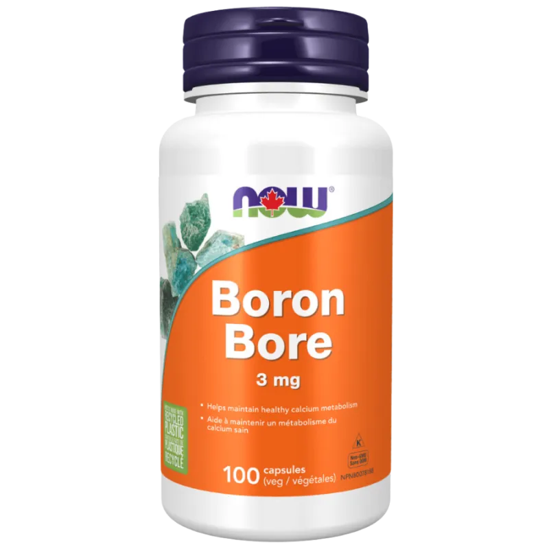 NOW Foods Boron 3mg, 100 Veg Capsule | Unbeatable Prices, Daily Deals | VITASHOP