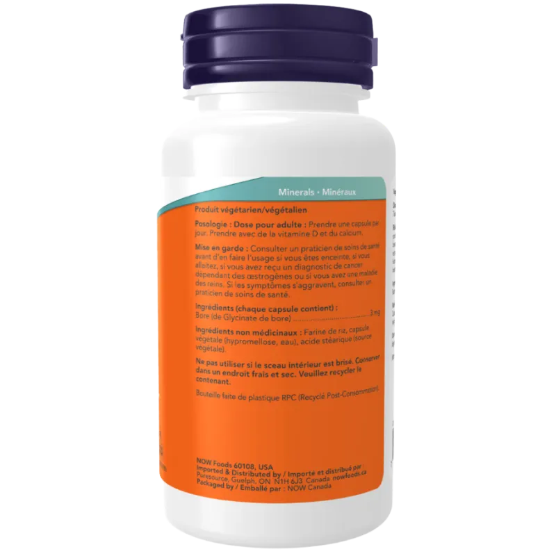 NOW Foods Boron 3mg, 100 Veg Capsule | Unbeatable Prices, Daily Deals | VITASHOP