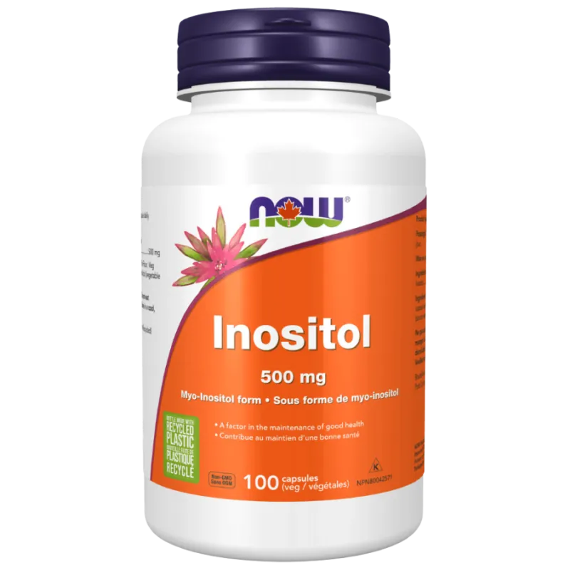 NOW Foods Inositol 500 mg, 100 Veg Capsules | Unbeatable Prices, Daily Deals | VITASHOP