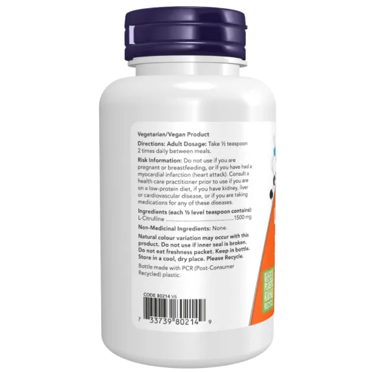 NOW Foods L-Citrulline Pure Powder, 113克 | 每天不同折扣, 全网最低价格 | 种类齐全的保健品店铺 VITASHOP, 只有你想不到, 没有你买不到 !