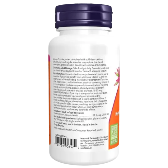 Vit D-3 2,500 IU 180gel | Safest & Easiest Shopping Vitamins Online | VITASHOP