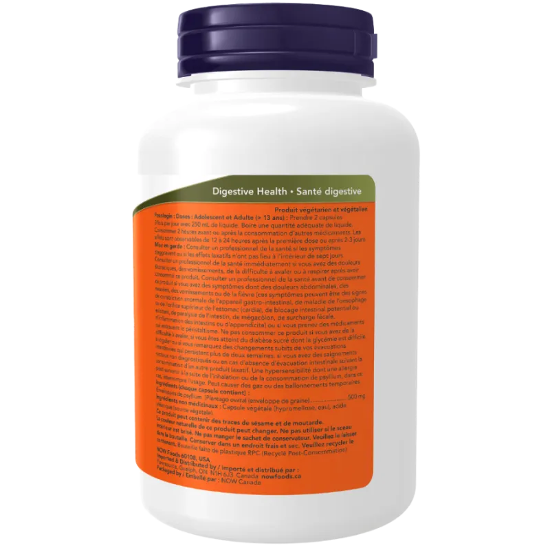 Enveloppe de psyllium 500 mg | Safest & Easiest Shopping Vitamins Online | VITASHOP