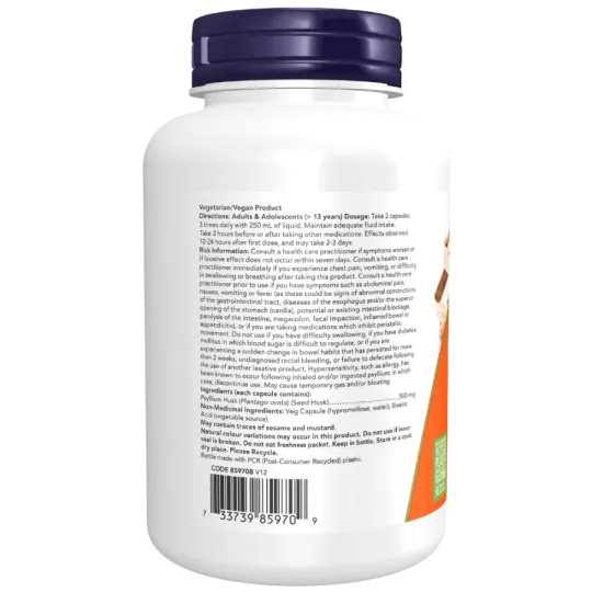 Enveloppe de psyllium 500 mg | Safest & Easiest Shopping Vitamins Online | VITASHOP