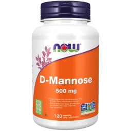 NOW Foods D-Mannose 500mg, 120 Veg capsule | Unbeatable Prices, Daily Deals | VITASHOP