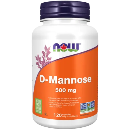 NOW Foods D-Mannose 500mg, 120 Veg capsule | Unbeatable Prices, Daily Deals | VITASHOP