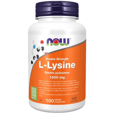 NOW Foods L-Lysine 1000 mg, 100 Tablets | 每天不同折扣, 全网最低价格 | 种类齐全的保健品店铺 VITASHOP, 只有你想不到, 没有你买不到 !