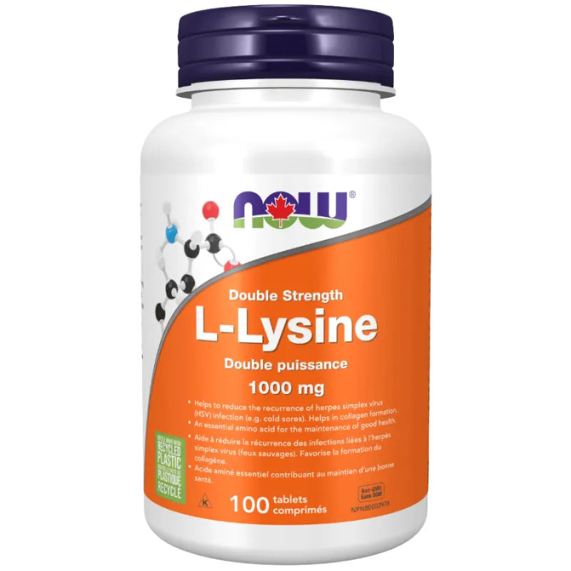 L-Lysine 1000 mg, 100 comprimés | Safest & Easiest Shopping Vitamins Online | VITASHOP