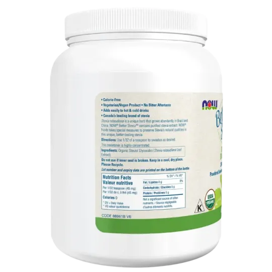 Organic BetterStevia Powder, 454 g | Safest & Easiest Shopping Vitamins Online | VITASHOP