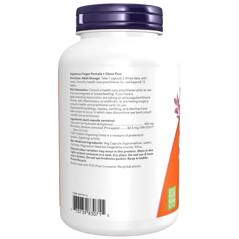 Quercetin with Bromelain, 240 Capsules | Safest & Easiest Shopping Vitamins Online | VITASHOP