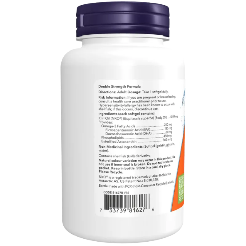 NOW Foods 나우 푸드 Neptune 크릴 1000 mg, 60 소프트젤 | 매일 업데이트되는 특가 상품 | VITASHOP