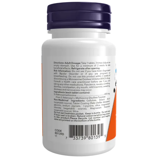 SAMe 400 mg, 30 comprimés | Safest & Easiest Shopping Vitamins Online | VITASHOP