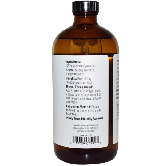 Huile d’eucalyptus globulus, 480 mL | Safest & Easiest Shopping Vitamins Online | VITASHOP