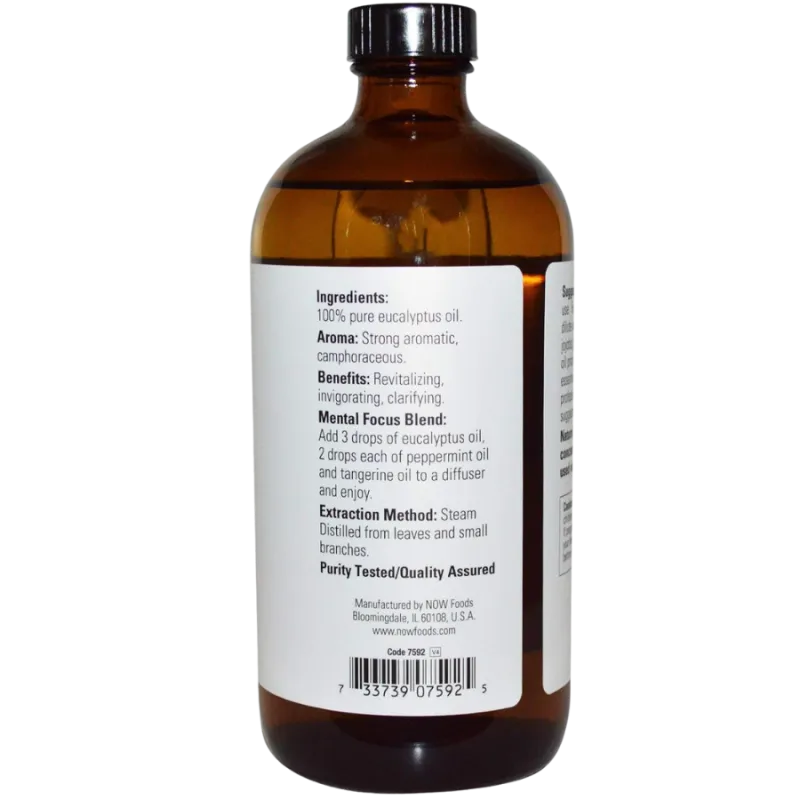 Huile d’eucalyptus globulus, 480 mL | Safest & Easiest Shopping Vitamins Online | VITASHOP