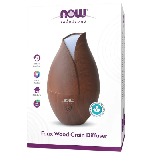 NOW Foods Faux Wood Ultrasonic Essential Oil Diffuser | Unbeatable Prices, Daily Deals | VITASHOP