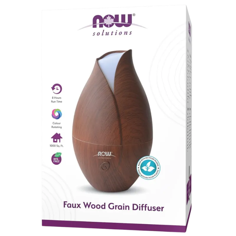 NOW Foods Faux Wood Ultrasonic Essential Oil Diffuser | Unbeatable Prices, Daily Deals | VITASHOP