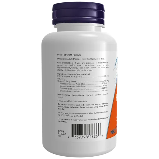 NOW Foods 나우 푸드 Neptune 크릴 오일 500 mg, 120 소프트젤 | 매일 업데이트되는 특가 상품 | VITASHOP