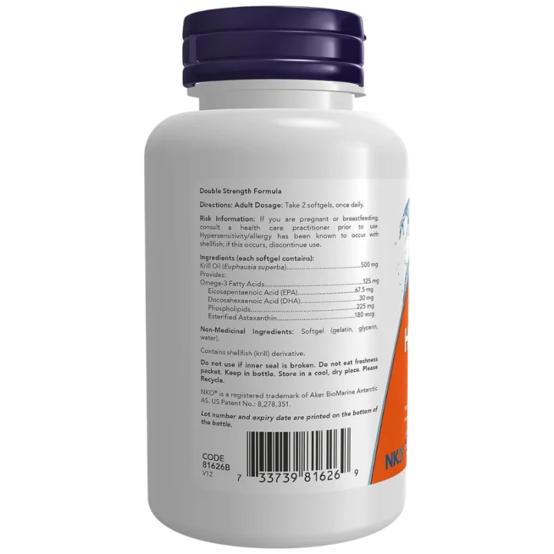 NOW Foods 나우 푸드 Neptune 크릴 오일 500 mg, 120 소프트젤 | 매일 업데이트되는 특가 상품 | VITASHOP