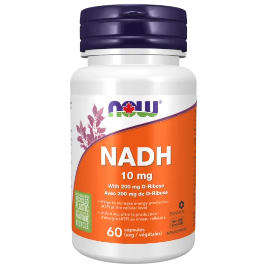 NOW Foods NADH 10 mg, 60 Capsules | Unbeatable Prices, Daily Deals | VITASHOP