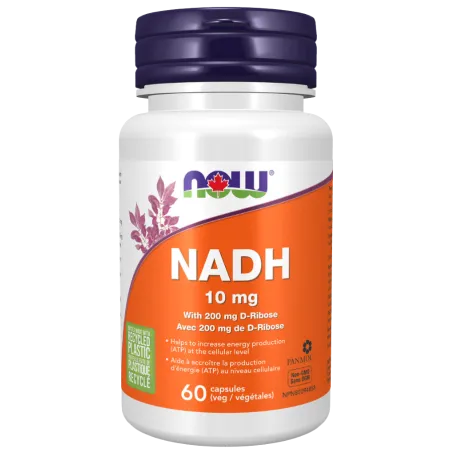 NOW Foods NADH 10 mg, 60 Capsules | Unbeatable Prices, Daily Deals | VITASHOP