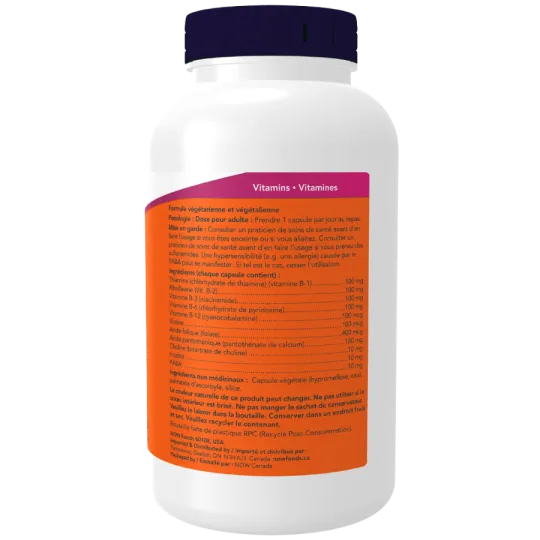 B-100, Supplément de vitamine B, 250 capsules | Safest & Easiest Shopping Vitamins Online | VITASHOP