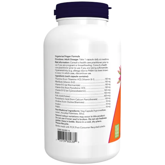 B-100, Supplément de vitamine B, 250 capsules | Safest & Easiest Shopping Vitamins Online | VITASHOP