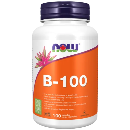 B-100, Supplément de vitamine B, 100 capsules | Safest & Easiest Shopping Vitamins Online | VITASHOP