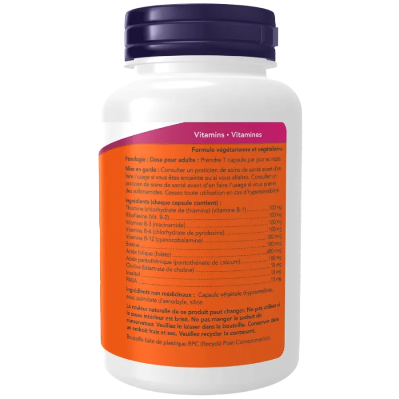 NOW Foods B-100, B Vitamin Supplement, 100 Capsules | 每天不同折扣, 全网最低价格 | 种类齐全的保健品店铺 VITASHOP, 只有你想不到, 没有你买不到 !
