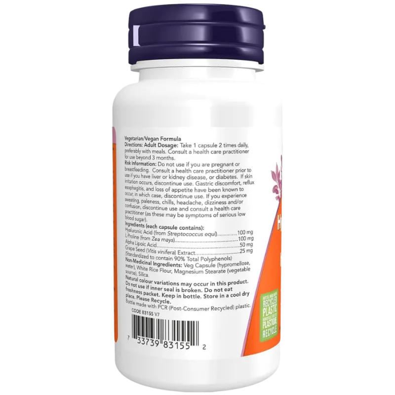 Acide hyaluronique 100 mg | Safest & Easiest Shopping Vitamins Online | VITASHOP
