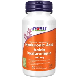 NOW Foods Hyaluronic Acid 100 mg, 60 Capsules | Unbeatable Prices, Daily Deals | VITASHOP