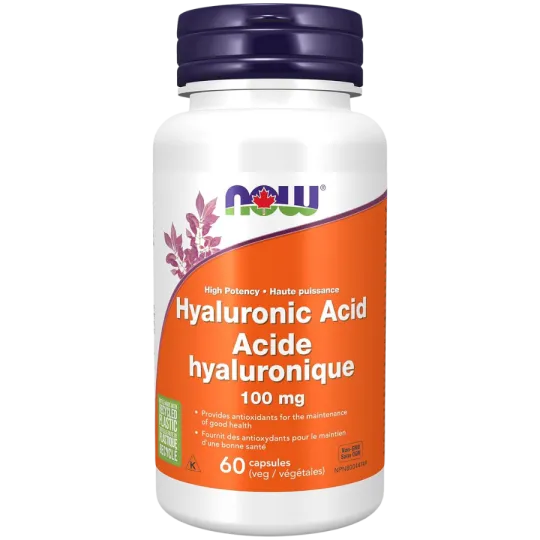 NOW Foods 나우 푸드 히알루론산 100 mg, 60 캡슐 | 매일 업데이트되는 특가 상품 | VITASHOP
