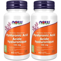 NOW Foods Hyaluronic Acid 100 mg, 60 Capsules | Unbeatable Prices, Daily Deals | VITASHOP