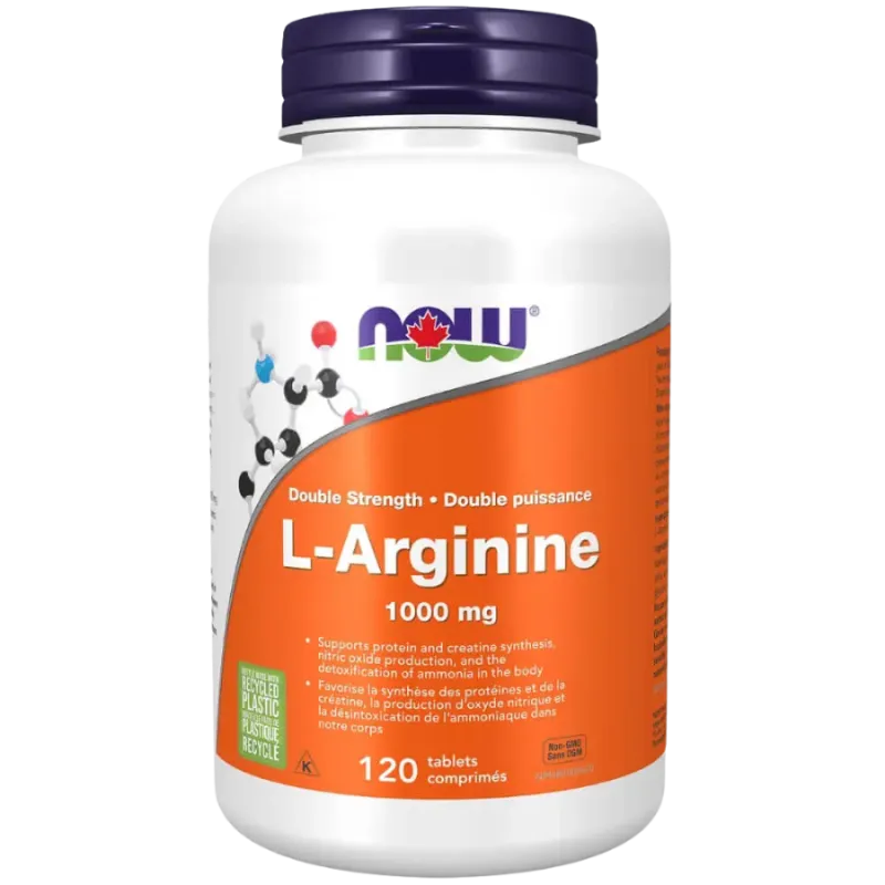 L-Arginine 1000 mg, 120 Comprimés | Safest & Easiest Shopping Vitamins Online | VITASHOP