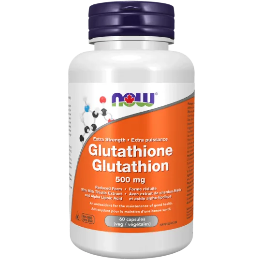 Glutathion 500 mg, 60 gélules végétales | Safest & Easiest Shopping Vitamins Online | VITASHOP